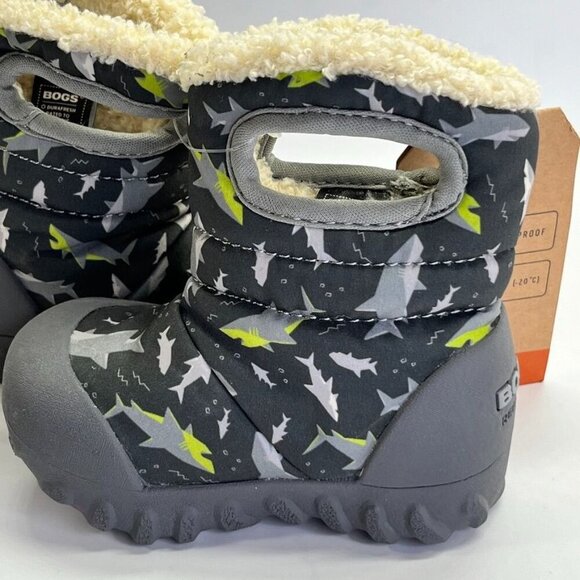 BOGS - B-Moc Sharks Kid's Snow Boots Infants Size 4 Winter Snow Outdoors - Picture 6 of 11